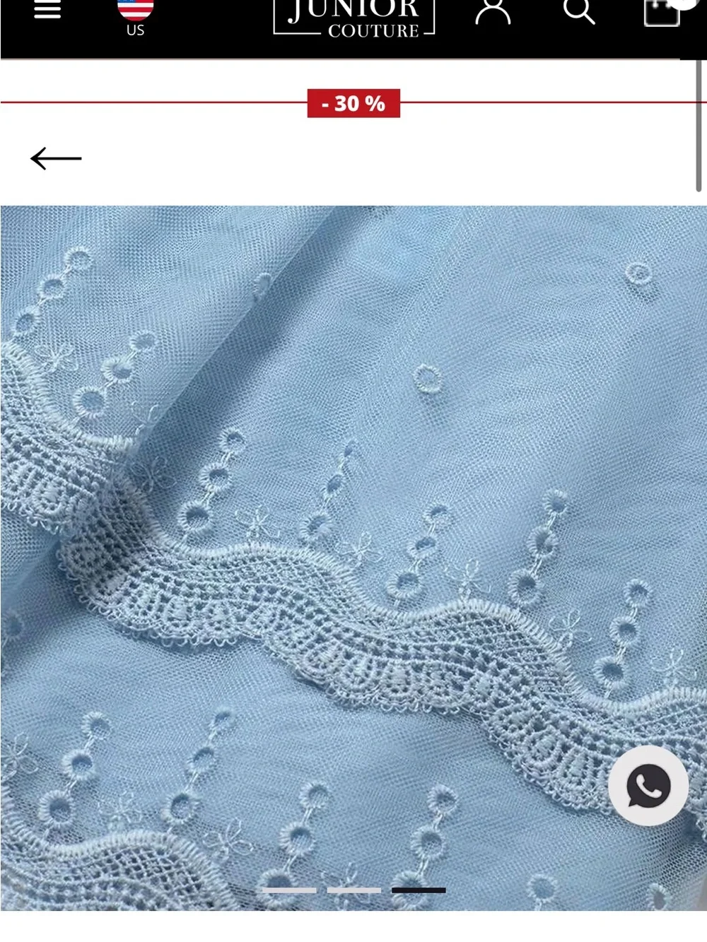NWOT! Mayoral Younger Girls Blue Embroidered Tulle Dress! Size 18 mo!